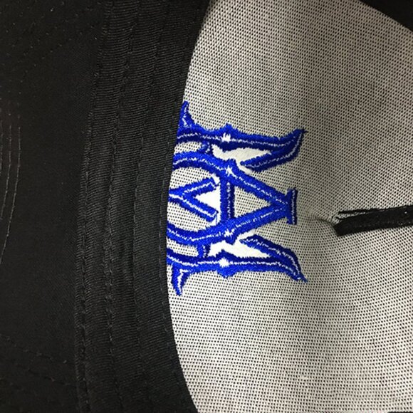 Amiri M.A. Logo Embroidered Baseball Cap Bkue main image 4